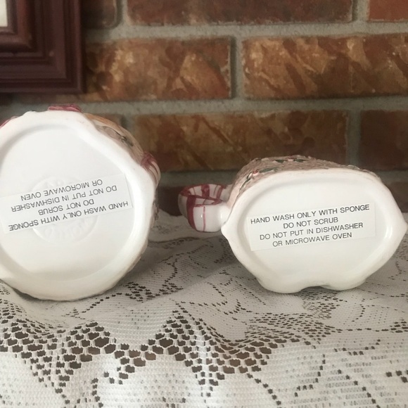 RareVintage Hand Painted Gingerbread Sugar/Creamer - Picture 13 of 13